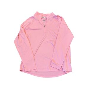 Adidas Pink Golf Quarter-Zip Top